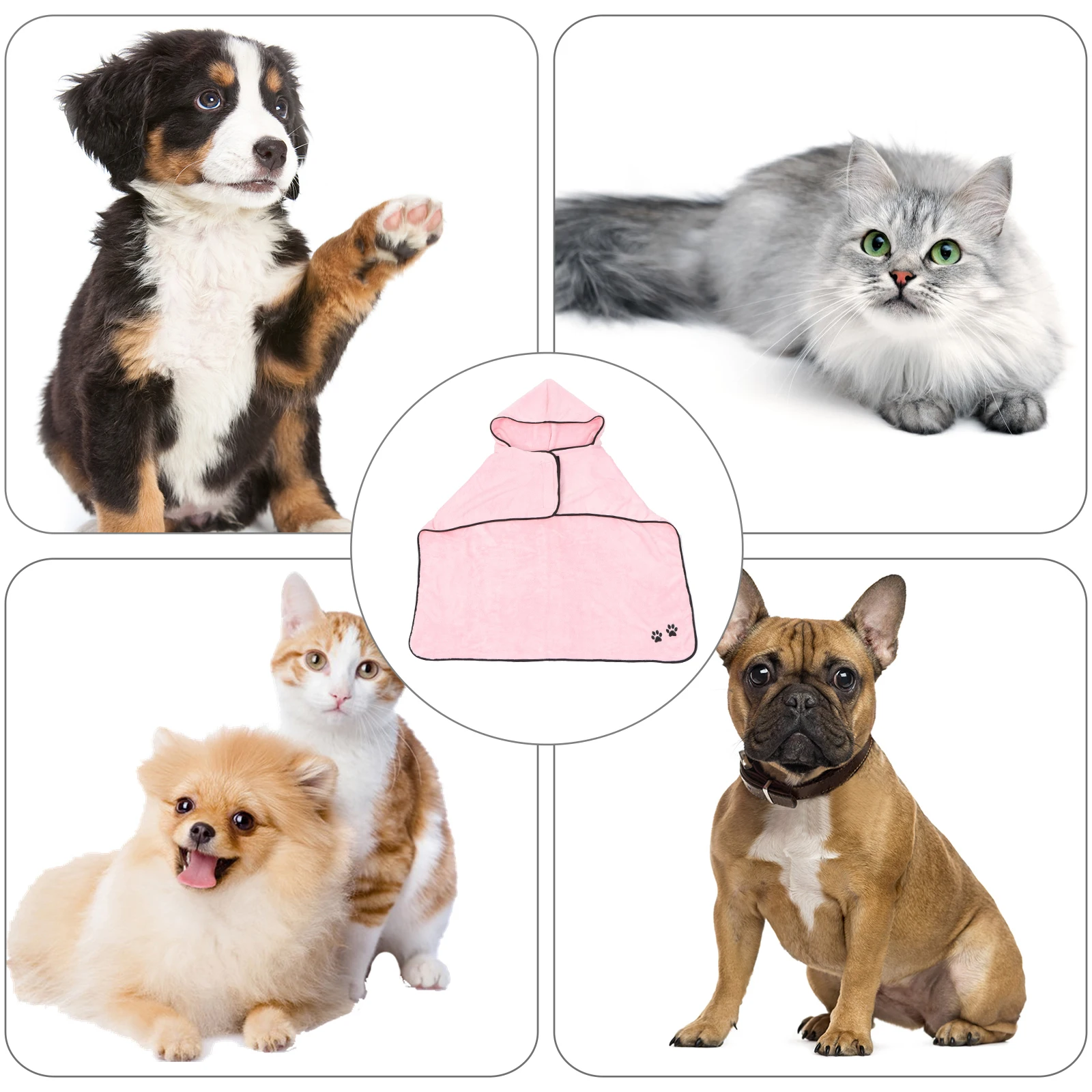 Pink Bathrobe For Dogs Puppy Bathing Quick Absorbent Warm Winter Supplies Drying Dog Bath Cleaning Pet Bath Dog Shower Towel
Pink Bathrobe For Dogs Puppy Bathing Quick Absorbent Warm Winter Supplies Drying Dog Bath Cleaning Pet Bath Dog Shower Towel
