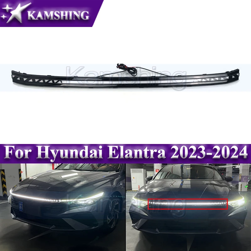 Светодиодный передний сквозной фонарь Kamshing для Hyundai Elantra 2023-2024, передняя средняя лампа, дневные ходовые огни
Светодиодный передний сквозной фонарь Kamshing для Hyundai Elantra 2023-2024, передняя средняя лампа, дневные ходовые огни