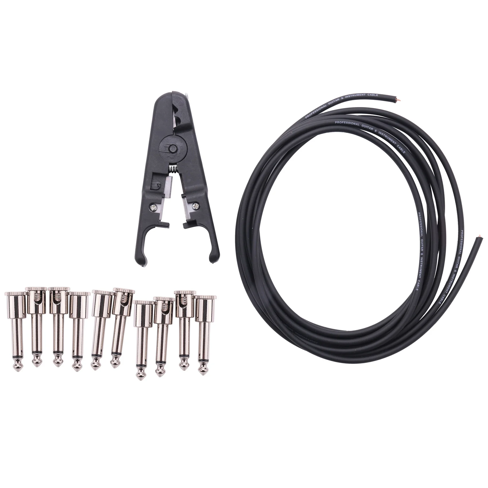 10Ft Guitar Solderless Pedalboard Cable Kit Angle Audio 6.35 Plugs for Guitar Effects Pedals-ABJQ
10Ft Guitar Solderless Pedalboard Cable Kit Angle Audio 6.35 Plugs for Guitar Effects Pedals-ABJQ