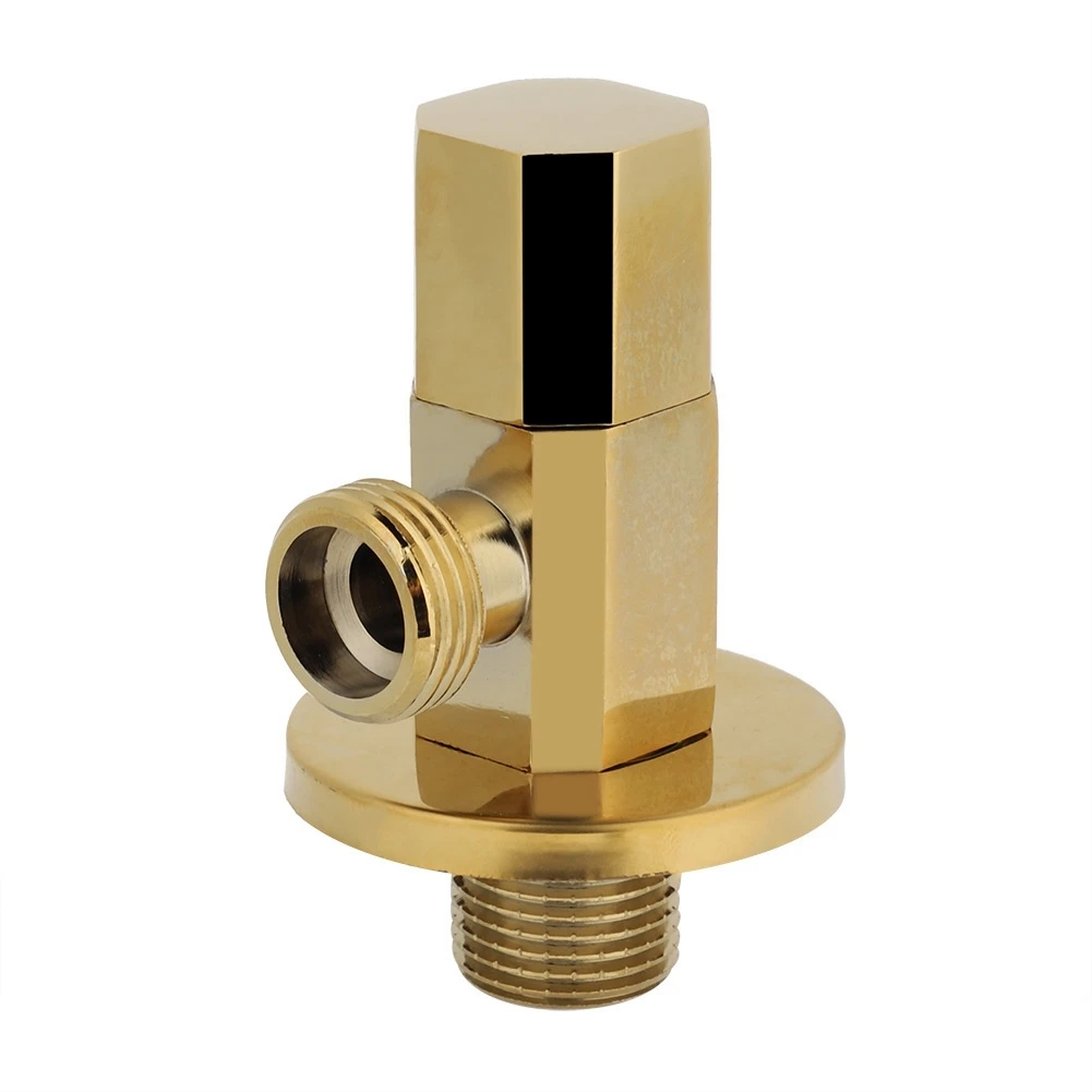 Bathroom Brass Gold Angle Stop Valve Water Control Valve Faucet Angle Valve
Bathroom Brass Gold Angle Stop Valve Water Control Valve Faucet Angle Valve