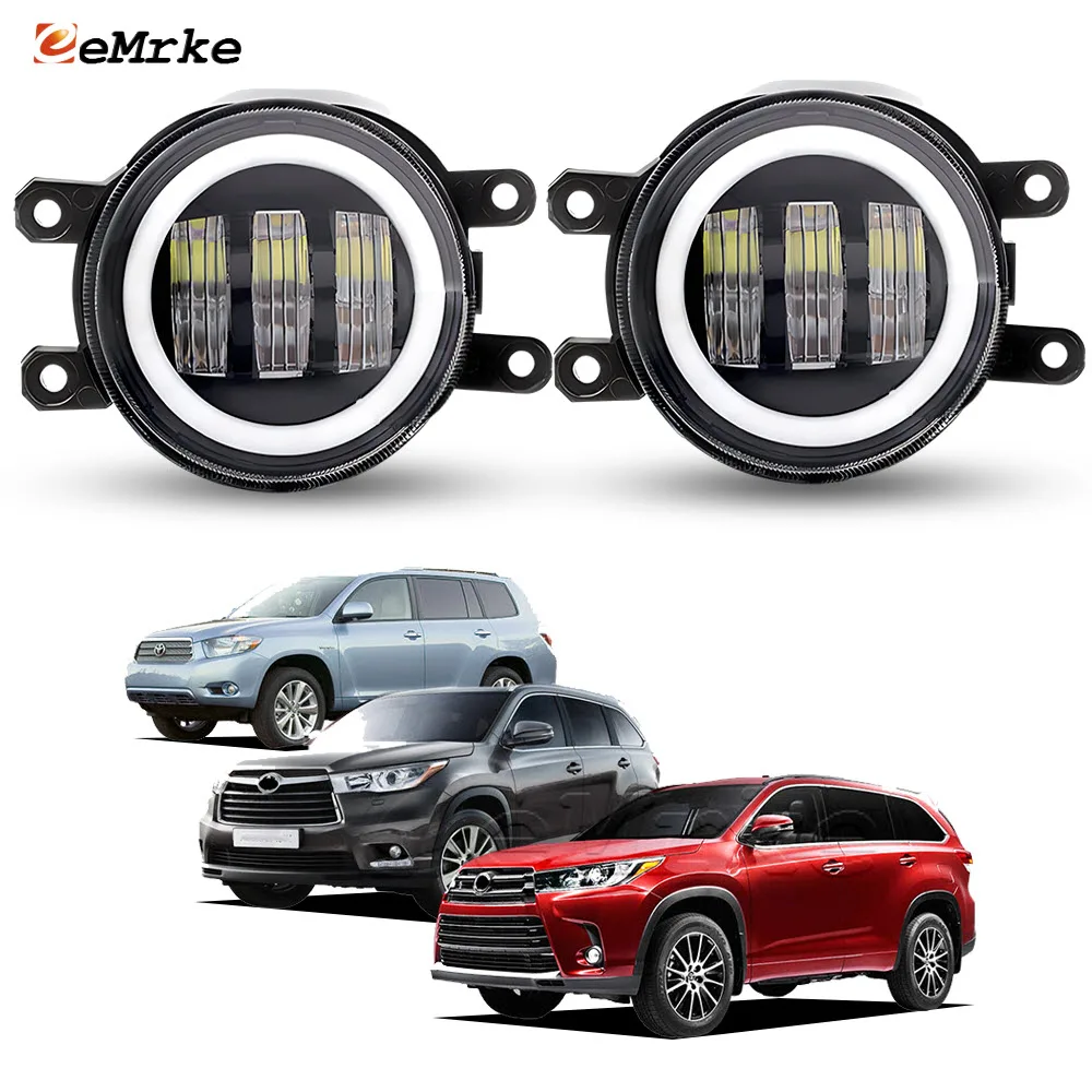 LED Fog Lights Assembly for Toyota Highlander Kluger 2008 2009 2010 2015 2016 2017 2018 with Lens Car PTF 30W Angel Eyes DRL
LED Fog Lights Assembly for Toyota Highlander Kluger 2008 2009 2010 2015 2016 2017 2018 with Lens Car PTF 30W Angel Eyes DRL