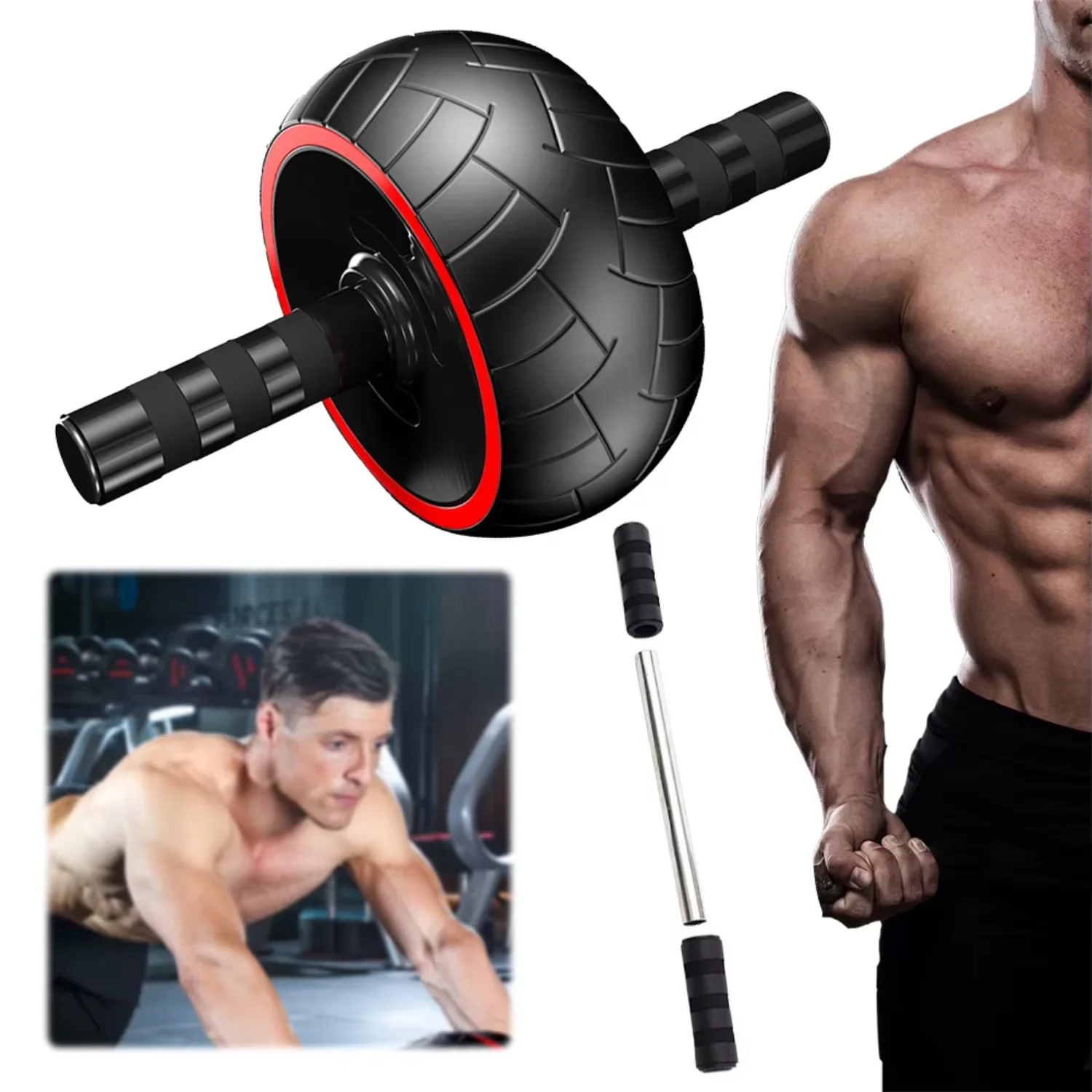 Ab Roller Wheel Abdominal Muscle Trainer Single-Wheel Abdominal Training Roller Non Slip Ab Workout Equipment Core Workout
Ab Roller Wheel Abdominal Muscle Trainer Single-Wheel Abdominal Training Roller Non Slip Ab Workout Equipment Core Workout