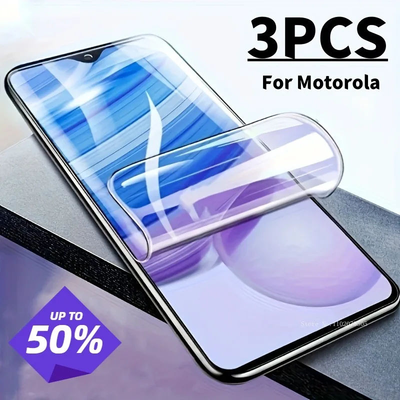 3Pcs High-definition Hydrogel Film for Motorola Moto Edge 50 Ultra 50 Fusion 60 Stylus 60s 40 Neo 30 Pro 20 Pro Protective Films
3Pcs High-definition Hydrogel Film for Motorola Moto Edge 50 Ultra 50 Fusion 60 Stylus 60s 40 Neo 30 Pro 20 Pro Protective Films