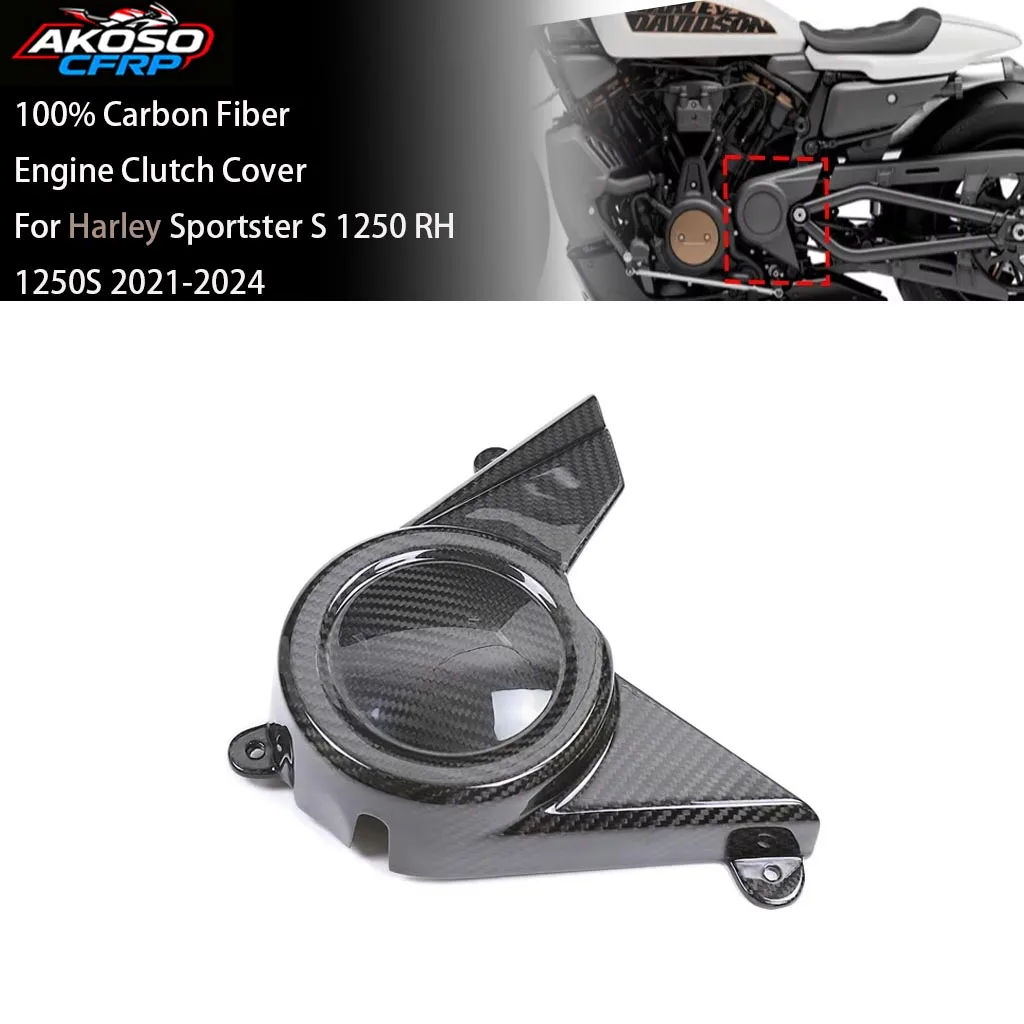 Carbon Fiber Engine Clutch Cover Sprocket Protector For Harley Sportster S1250 RH 1250S 2021-2024 Motorcycle Accessories Fairing
Carbon Fiber Engine Clutch Cover Sprocket Protector For Harley Sportster S1250 RH 1250S 2021-2024 Motorcycle Accessories Fairing