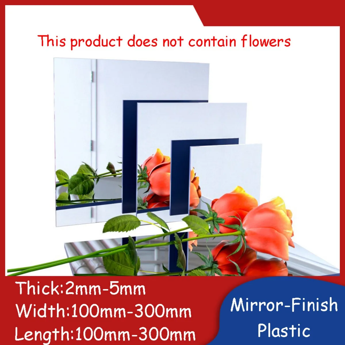 Single-Sided Mirror Plastic Sheet PVC Mirror-Finish Flat Panels Plate High-quality Craft DIY Materials 100mm-300mm
Single-Sided Mirror Plastic Sheet PVC Mirror-Finish Flat Panels Plate High-quality Craft DIY Materials 100mm-300mm