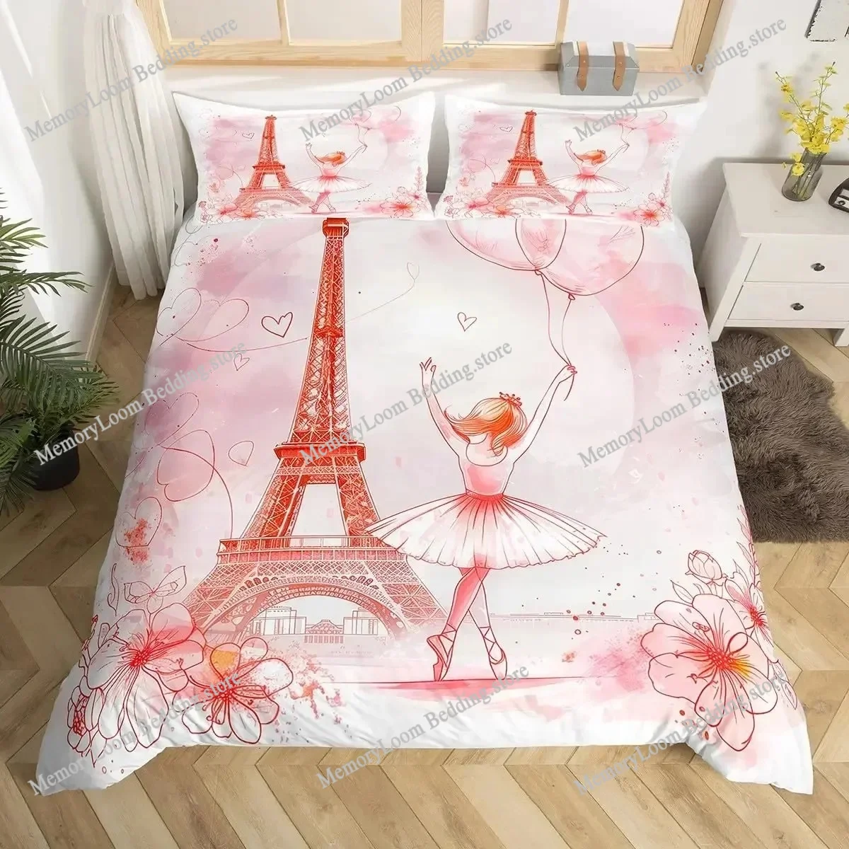 3D Paris Duvet Cover Queen Size Blue Eiffel Tower Comforter Set Black White Quilt Cover France Famous Buildings Print Bedding
3D Paris Duvet Cover Queen Size Blue Eiffel Tower Comforter Set Black White Quilt Cover France Famous Buildings Print Bedding