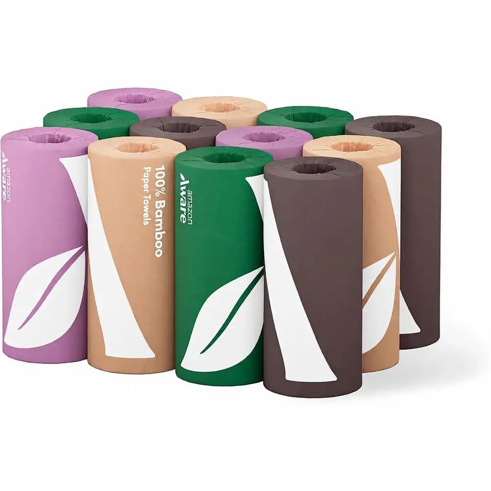 Eco-Friendly 12-Roll Paper Towels, 2-Ply, 150 Sheets, 1800 Total, Pack of 12, Plastic-Free, White
Eco-Friendly 12-Roll Paper Towels, 2-Ply, 150 Sheets, 1800 Total, Pack of 12, Plastic-Free, White