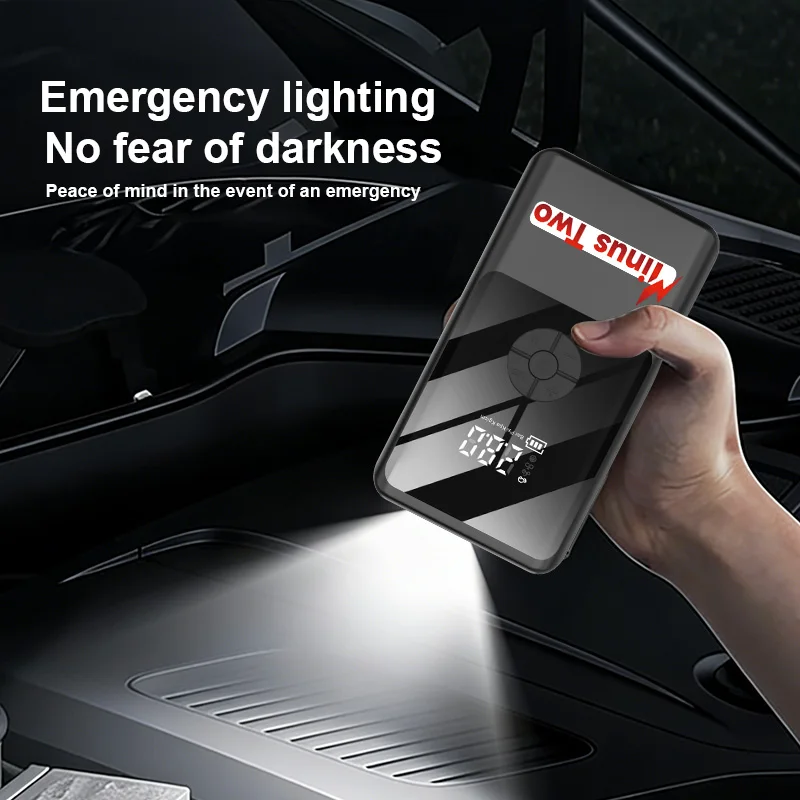 12V Car Jump Starter 4 In 1 Car Wireless Tire Inflator Pump Air Compressor Power Bank Potable Battery Starting Fast Charging
12V Car Jump Starter 4 In 1 Car Wireless Tire Inflator Pump Air Compressor Power Bank Potable Battery Starting Fast Charging