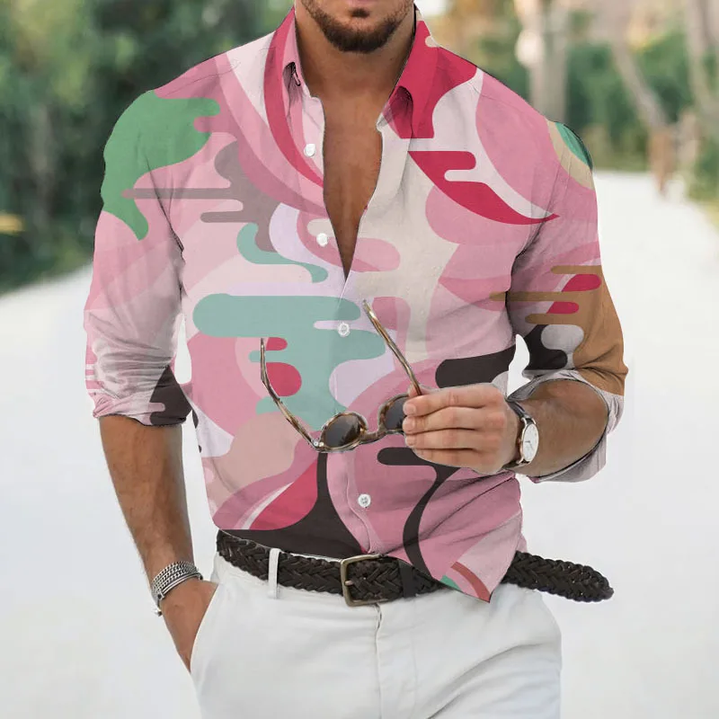 Fashionable men's new long sleeved shirt 3D graffiti digital printing men's casual clothing spring and autumn long sleeved top
Fashionable men's new long sleeved shirt 3D graffiti digital printing men's casual clothing spring and autumn long sleeved top