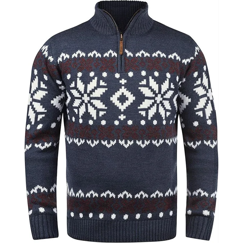 Европейский и американский мужской повседневный модный простой базовый вязаный свитер на молнии с длинным рукавом и полувысоким воротником, пуловеры, мужские топы 
Европейский и американский мужской повседневный модный простой базовый вязаный свитер на молнии с длинным рукавом и полувысоким воротником, пуловеры, мужские топы