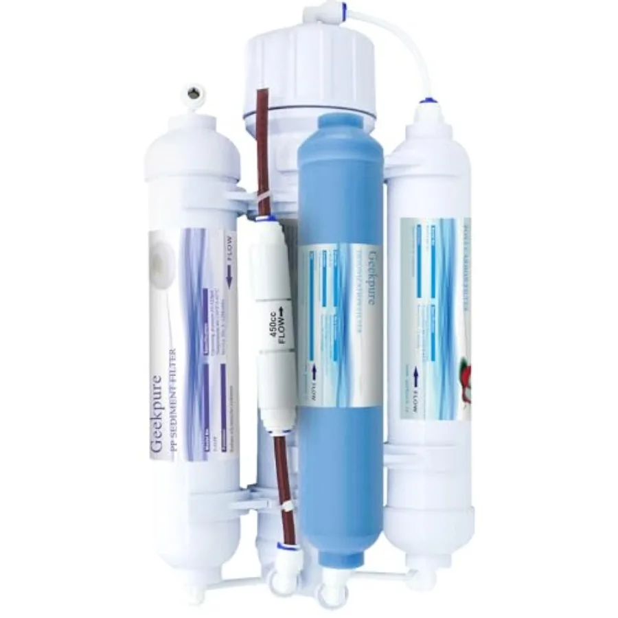 4 Stage Portable Aquarium Reverse Osmosis RO Drinking Water Filtration System 100 GPD - with DI Filter TDS Close to 0 ppm
4 Stage Portable Aquarium Reverse Osmosis RO Drinking Water Filtration System 100 GPD - with DI Filter TDS Close to 0 ppm