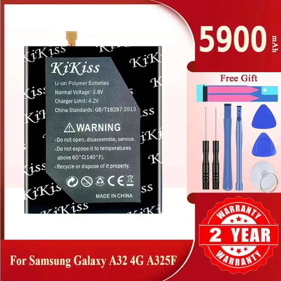 KiKiss EB-BA315ABY 5900mAh Battery for Samsung Galaxy A31 2020 Edition SM-A315F/DS SM-A315G/DS Mobile Phone Batterij + Tools
KiKiss EB-BA315ABY 5900mAh Battery for Samsung Galaxy A31 2020 Edition SM-A315F/DS SM-A315G/DS Mobile Phone Batterij + Tools