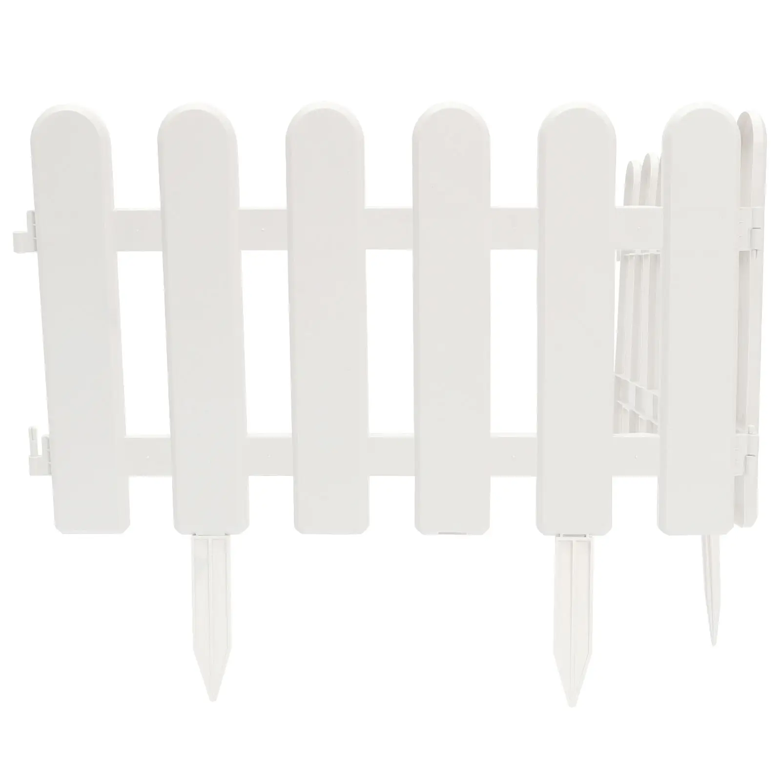 2 Pcs White Garden Fence 50x30cm Reinforced Round Top Ground Stakes Durable Plastic Material Landscape Decoration Christmas Tree
2 Pcs White Garden Fence 50x30cm Reinforced Round Top Ground Stakes Durable Plastic Material Landscape Decoration Christmas Tree