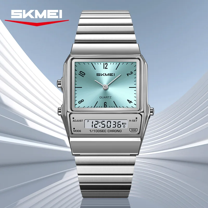 SKMEI 2632 Luxury Dual Display Electronic Watch for Men Waterproof Alarm Chrono Man Wristwatches Shockproof Quartz Watches Reloj
SKMEI 2632 Luxury Dual Display Electronic Watch for Men Waterproof Alarm Chrono Man Wristwatches Shockproof Quartz Watches Reloj