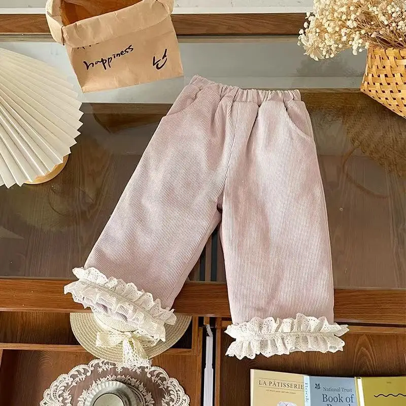 Children's Padded Children's Trousers Autumn Winter Small Children In Korean Version Of The Girl Lace Padded Trousers Tide
Children's Padded Children's Trousers Autumn Winter Small Children In Korean Version Of The Girl Lace Padded Trousers Tide