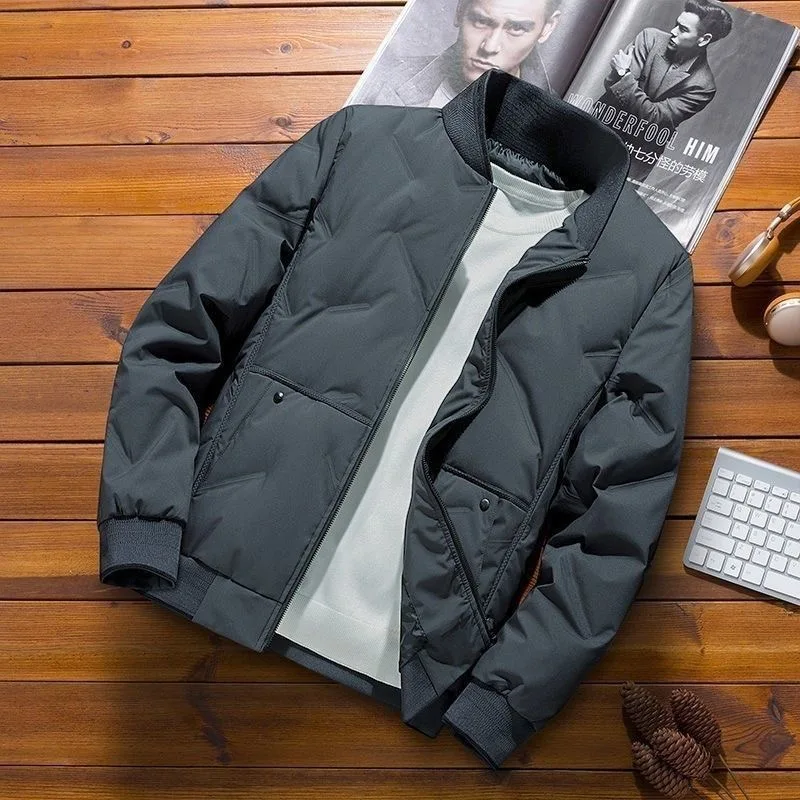 High end business men's winter short cotton jacket * * thick warm baseball collar jacket for men's fashion, cold proof down cott
High end business men's winter short cotton jacket * * thick warm baseball collar jacket for men's fashion, cold proof down cott