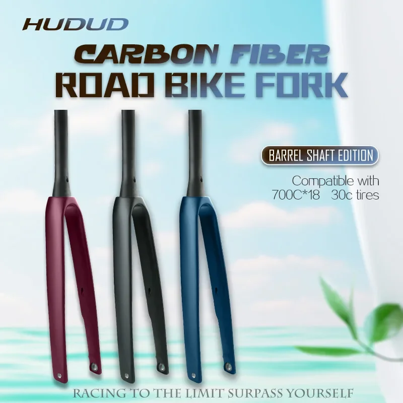 HUDUD R21 Carbon Fiber Ultra-Lightweight Road Bike Fork with Full-Hidden Internal Cable Routing and Thru-Axle 416g
HUDUD R21 Carbon Fiber Ultra-Lightweight Road Bike Fork with Full-Hidden Internal Cable Routing and Thru-Axle 416g