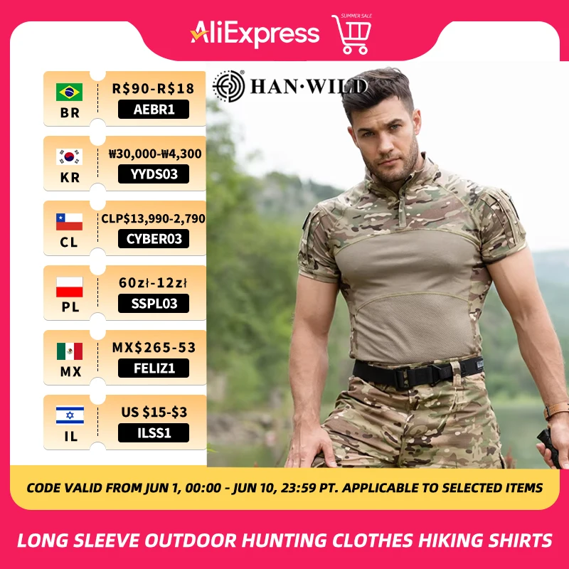 Tactical T Shirt Shirts Men Airsoft Paintball Sport Combat Climbing Shirts US Camo Softair Shirts Camping Hunting Clothing Tops
Tactical T Shirt Shirts Men Airsoft Paintball Sport Combat Climbing Shirts US Camo Softair Shirts Camping Hunting Clothing Tops