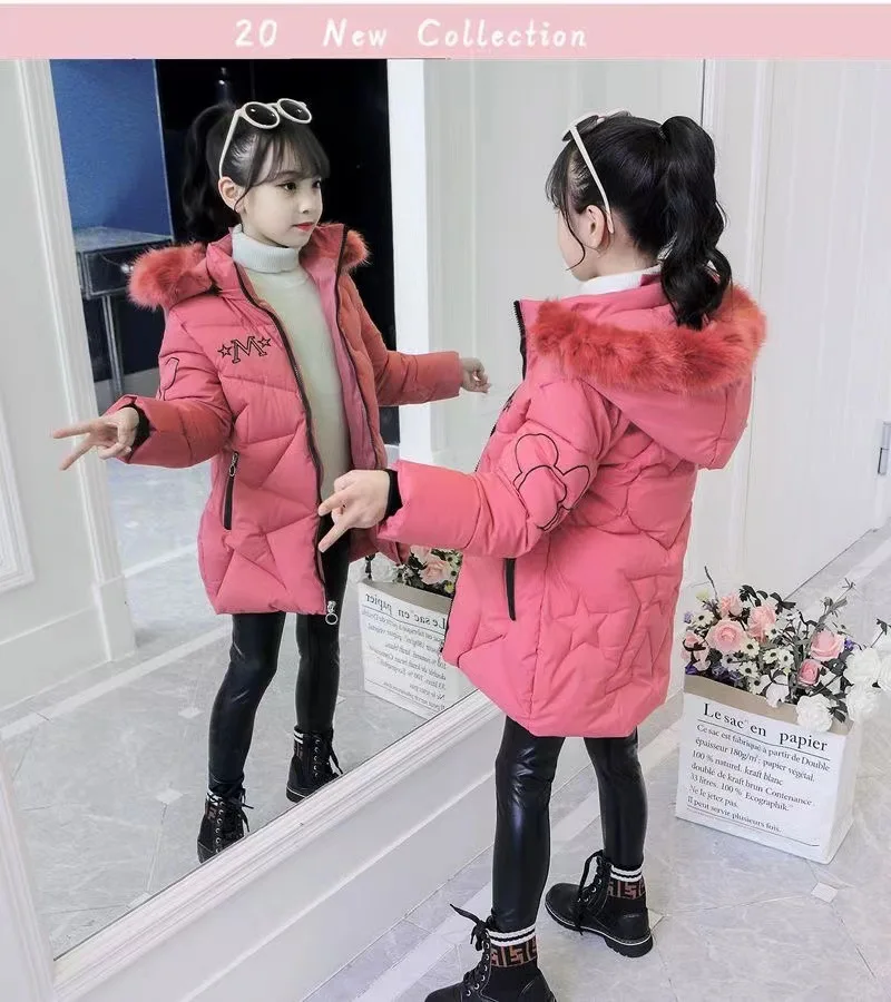 Kids Hooded Winter Fur Collar Coat 60 S0f9e2b697219433e8daac0ee190aaebdo