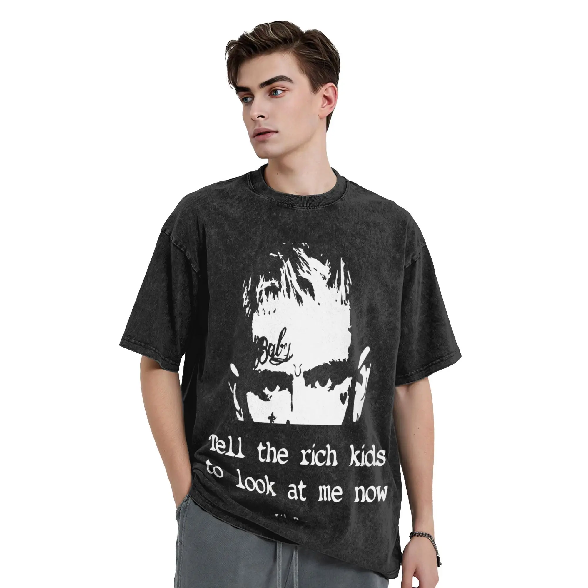 Men Lils Peeps T-Shirts Rapper Top Tees Summer Street Style Short Sleeve T Shirt O Neck Hippie Pattern Tee Shirt Wholesale
Men Lils Peeps T-Shirts Rapper Top Tees Summer Street Style Short Sleeve T Shirt O Neck Hippie Pattern Tee Shirt Wholesale