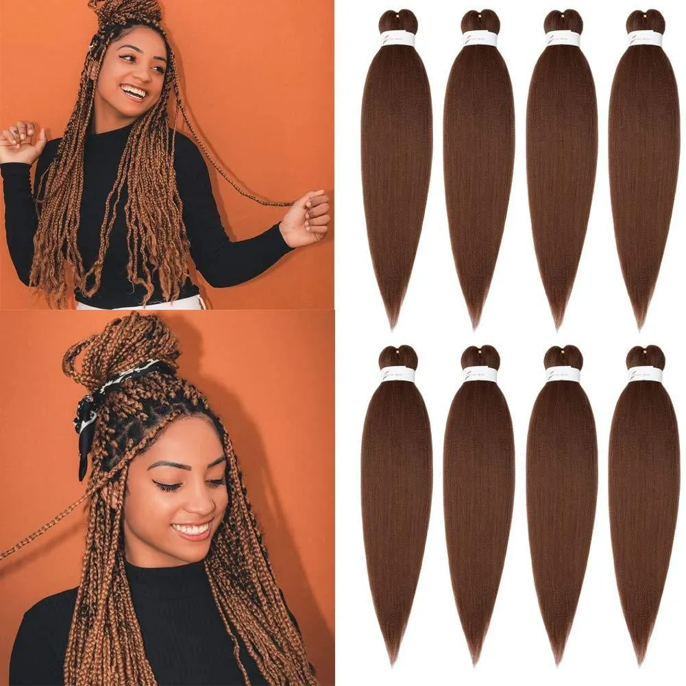 26Inch Easy Braids Hair Synthetic Colourful Pre Stretched Braiding Hair Extensions Jumbo Braids Ombre Yaki Long Straight Hair
26Inch Easy Braids Hair Synthetic Colourful Pre Stretched Braiding Hair Extensions Jumbo Braids Ombre Yaki Long Straight Hair