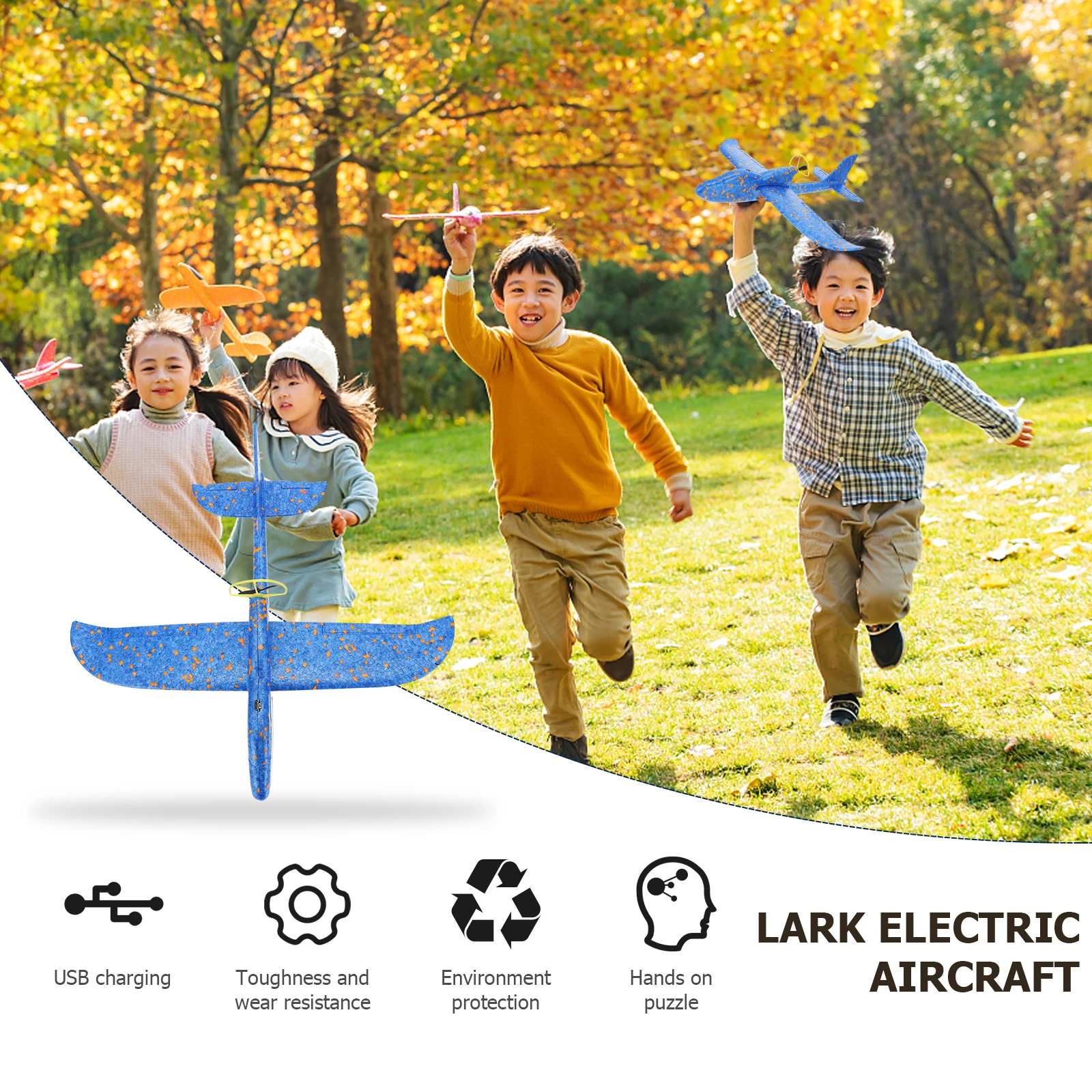 1pc Foam Airplane Smooth Edges Lightweight Kids Flying Model Aircraft Plaything Rechargeable Plane Toy Non Remote
1pc Foam Airplane Smooth Edges Lightweight Kids Flying Model Aircraft Plaything Rechargeable Plane Toy Non Remote