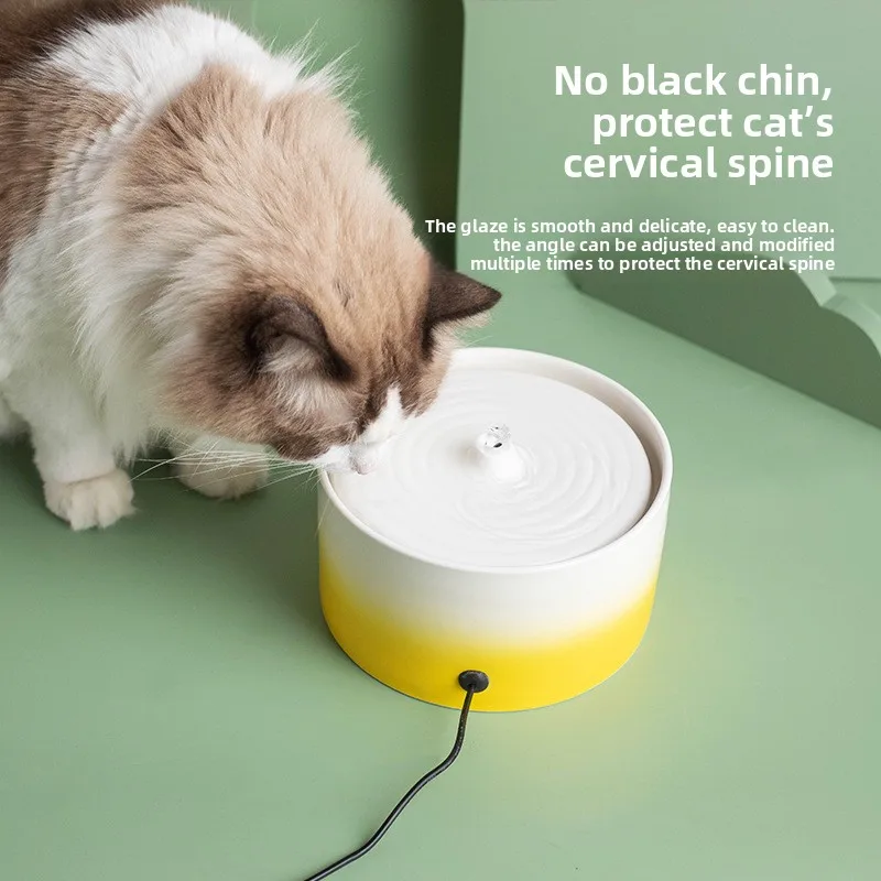 Ceramic Electric Heating Cat Water Fountain Automatic Circulating Live Water Drinking Bowl for Pets Dogs
Ceramic Electric Heating Cat Water Fountain Automatic Circulating Live Water Drinking Bowl for Pets Dogs