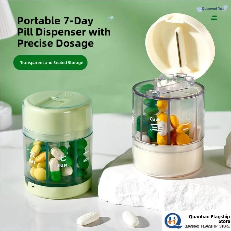 Portable Medicine Box Convenient Carry-On Drug Storage Container with Sealed Cutter for Seven Days a Week Dose Separation
Portable Medicine Box Convenient Carry-On Drug Storage Container with Sealed Cutter for Seven Days a Week Dose Separation