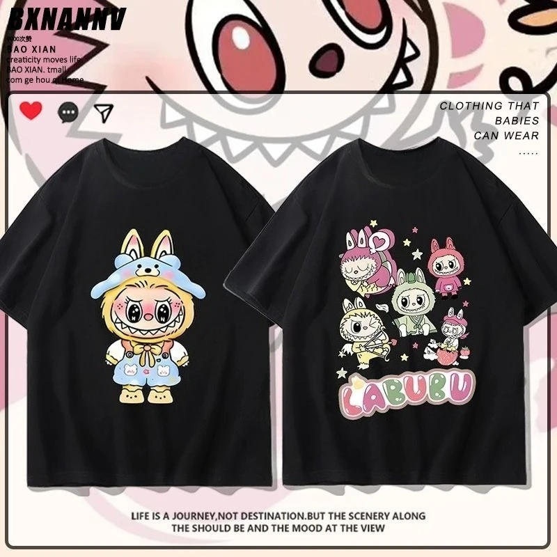 2025 Pop Mart Labubu T-shirts for Men and Women Anime Fashion Tops Summer Hip Hop Black White T-shirt High Quality Clothes Tees
2025 Pop Mart Labubu T-shirts for Men and Women Anime Fashion Tops Summer Hip Hop Black White T-shirt High Quality Clothes Tees