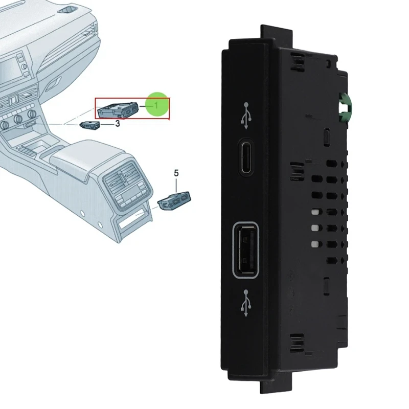 For VW Tiguan MK2 Viloran USB TYPE-C Plug Armerst USB Front Console USB Ports With Cable 30D035736
For VW Tiguan MK2 Viloran USB TYPE-C Plug Armerst USB Front Console USB Ports With Cable 30D035736