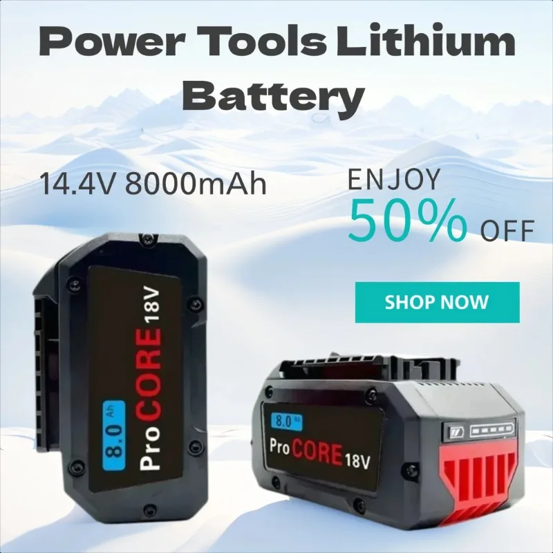21700 18V 8000mAh for Bosch BAT609 BAT618 GBA18V80 Power Tools Lithium Battery 
21700 18V 8000mAh for Bosch BAT609 BAT618 GBA18V80 Power Tools Lithium Battery