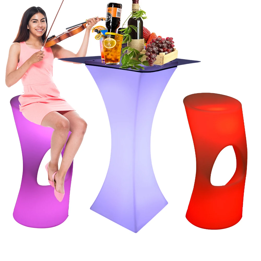Rechargeable Led Light Party Furniture Table Glowing Illuminated Led bar Cocktail Table Outdoor
Rechargeable Led Light Party Furniture Table Glowing Illuminated Led bar Cocktail Table Outdoor