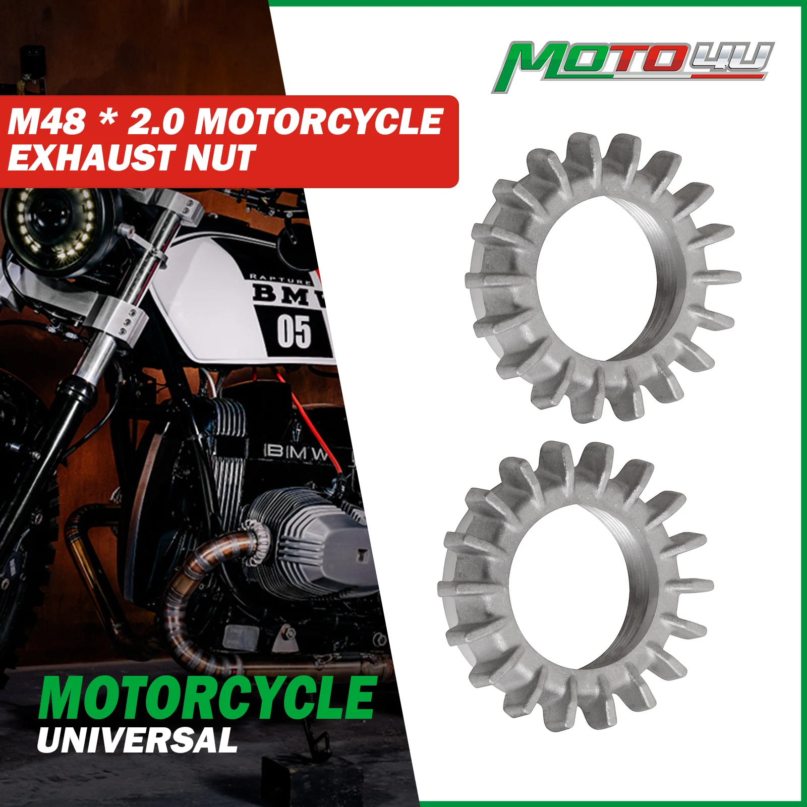 MOTO4U For BMW R45 R50 R60 R65 R90 Exhaust Nut Clamp 42MM Exhaust Pipe Nut Motorcycle Cafe Racer Accessories
MOTO4U For BMW R45 R50 R60 R65 R90 Exhaust Nut Clamp 42MM Exhaust Pipe Nut Motorcycle Cafe Racer Accessories