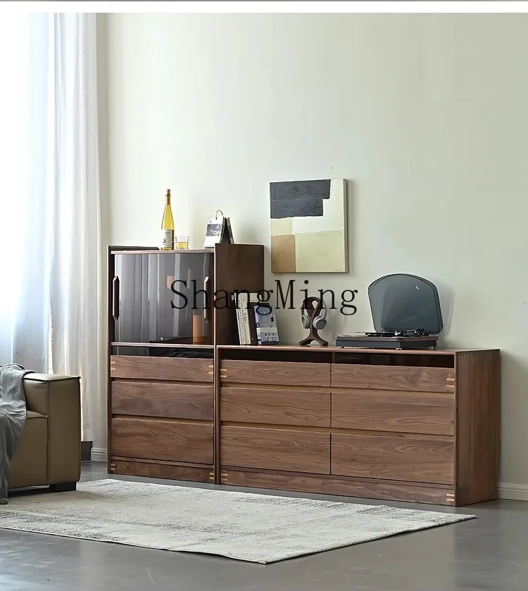 CL Black Walnut Wood Chest of Drawers for Living Room and Dining Room, Storage Side Cabinet, Bedroom Dressing Cabinet
CL Black Walnut Wood Chest of Drawers for Living Room and Dining Room, Storage Side Cabinet, Bedroom Dressing Cabinet