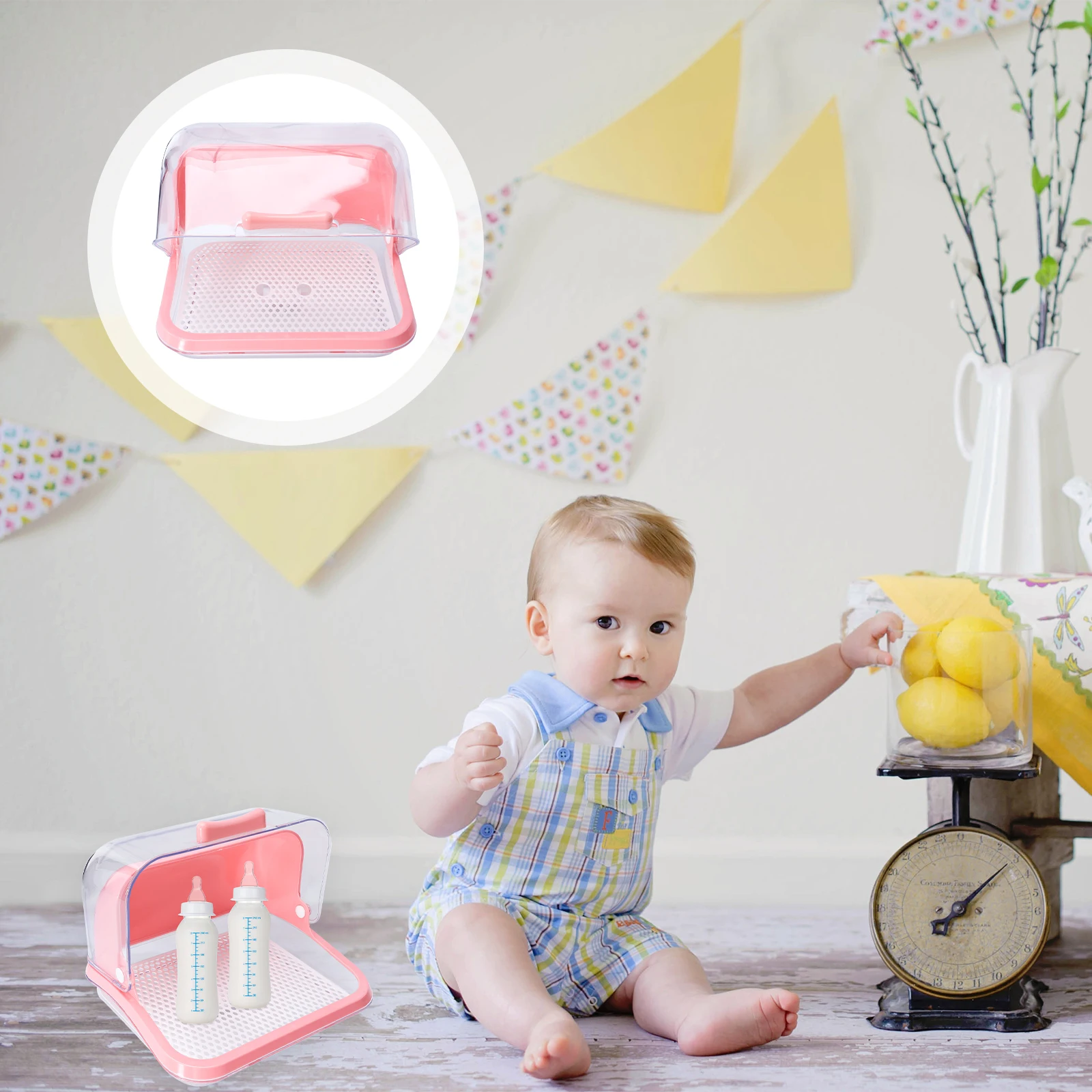 Baby Bottle Storage Box Drying Rack Transparent Lid PP Material Milk Bottles Containers Feeding Accessories Organizing Safe
Baby Bottle Storage Box Drying Rack Transparent Lid PP Material Milk Bottles Containers Feeding Accessories Organizing Safe