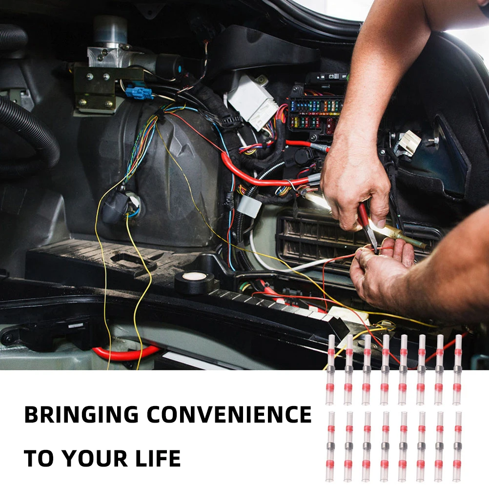 100 Pcs Wire Terminals Electrical Connectors Sealing Heat Shrink Butt Solder Sleeves Marine Automotive PE Tin Insulated
100 Pcs Wire Terminals Electrical Connectors Sealing Heat Shrink Butt Solder Sleeves Marine Automotive PE Tin Insulated