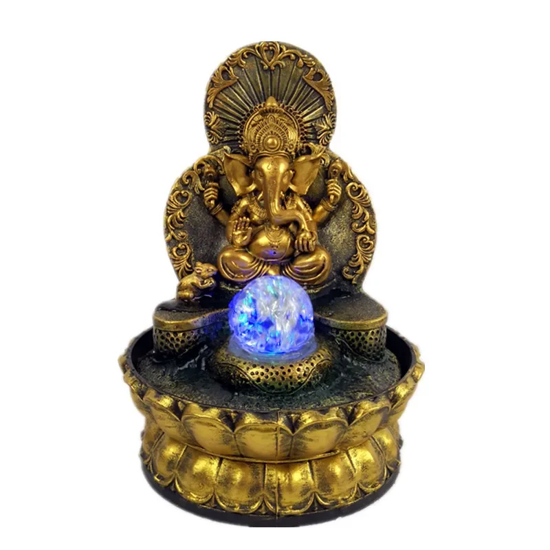 Southeast Asia Thailand God Buddhist Statues Water Lucky Crafts Resin Water Fountain Fengshui Home Decoration
Southeast Asia Thailand God Buddhist Statues Water Lucky Crafts Resin Water Fountain Fengshui Home Decoration