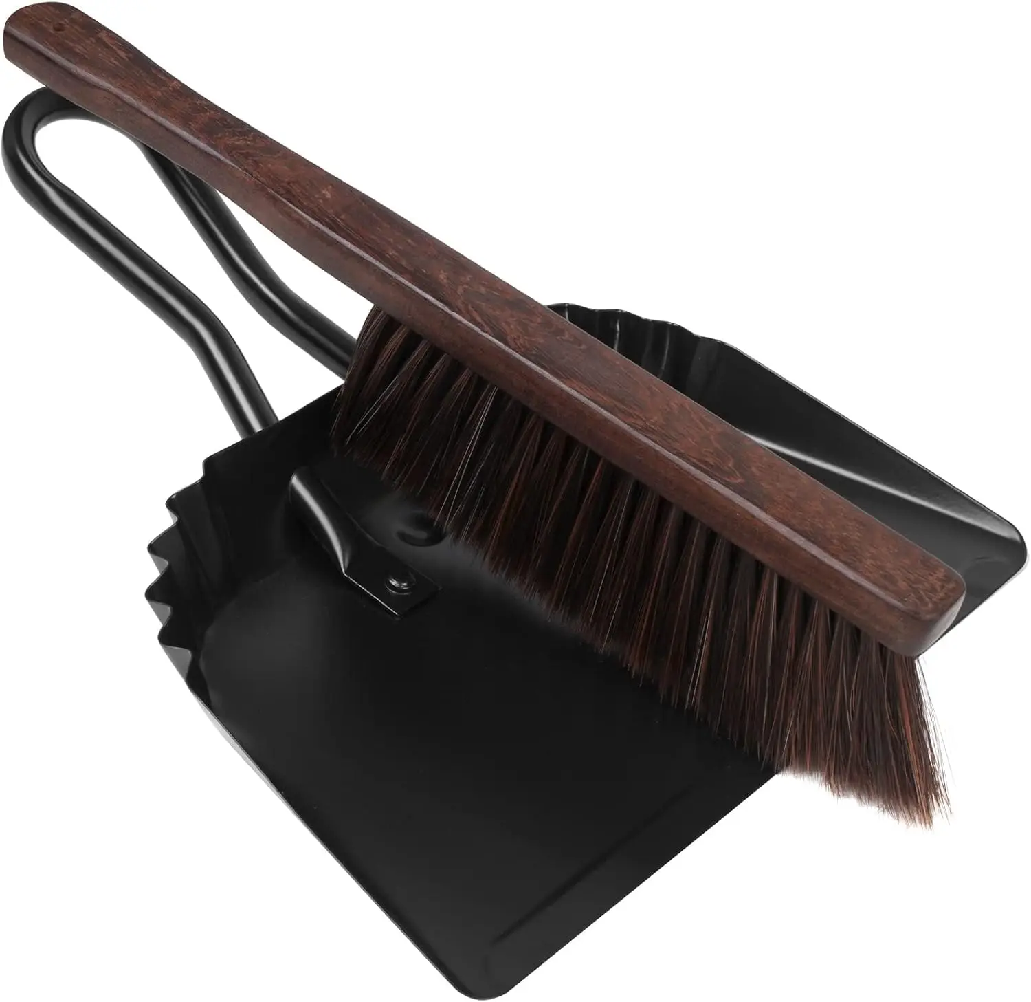 Heavy Duty Metal Dustpan and Brush Set with Rubber Handle for Home Cleaning
Heavy Duty Metal Dustpan and Brush Set with Rubber Handle for Home Cleaning