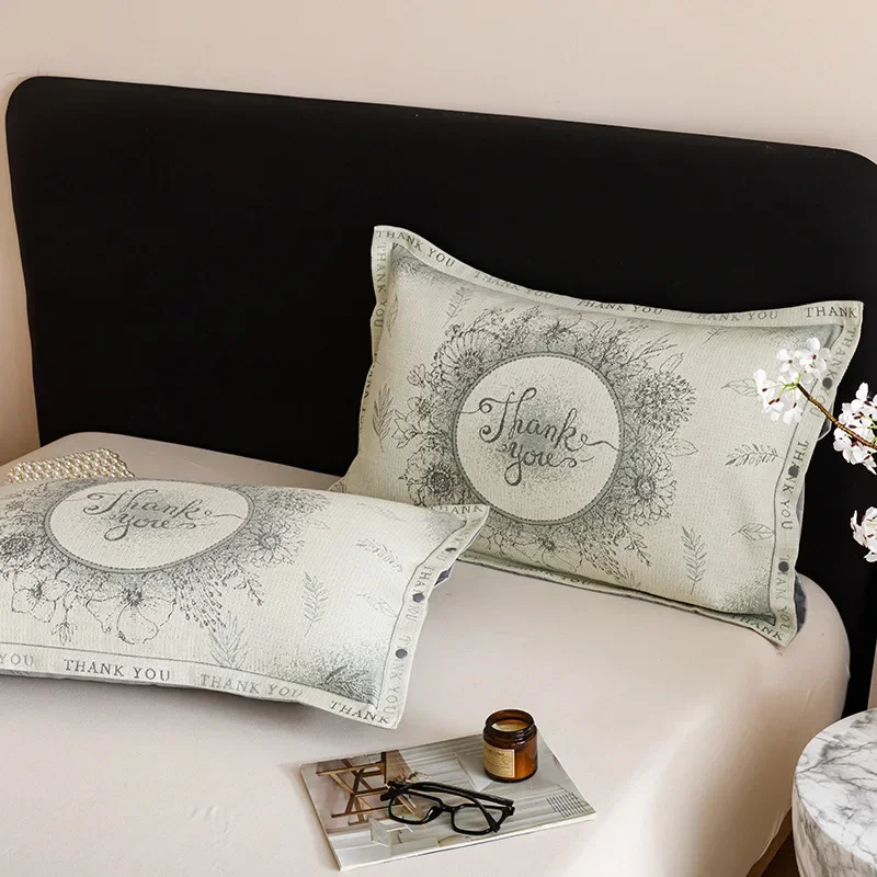 2025 new cotton linen gauze color-woven jacquard pillowcase 48 * 74cm/pillow core cover pair, comfortable for home use
2025 new cotton linen gauze color-woven jacquard pillowcase 48 * 74cm/pillow core cover pair, comfortable for home use