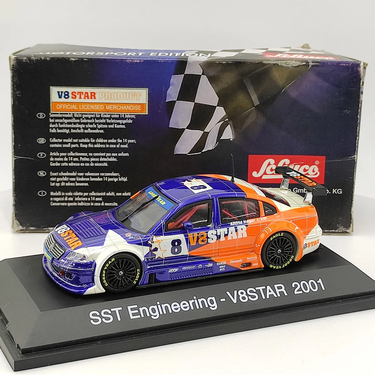 Дефектная литая под давлением SCHUCO масштаб 1:43 SST Engineering-V8STAR 2001 модель автомобиля из сплава, Коллекционная игрушка в подарок, сувенир, украшение для дисплея
Дефектная литая под давлением SCHUCO масштаб 1:43 SST Engineering-V8STAR 2001 модель автомобиля из сплава, Коллекционная игрушка в подарок, сувенир, украшение для дисплея