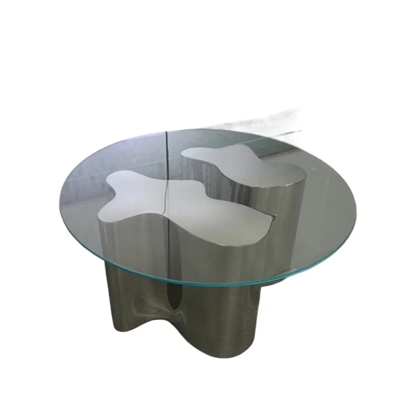 Modern simple light luxury stainless steel living room coffee table soft decoration design living room household
Modern simple light luxury stainless steel living room coffee table soft decoration design living room household