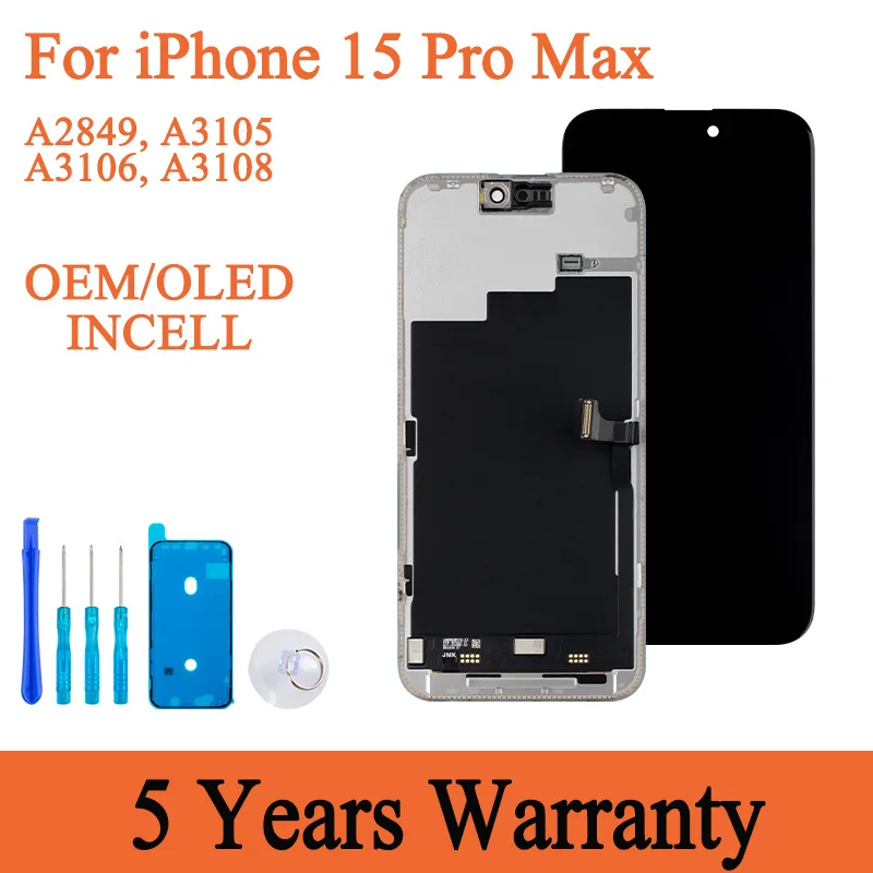 New LCD For iPhone 15 Pro Max Display Test 3D Touch Screen For iPhone 15 Pro Max LCD Screen Digitizer Assembly Replacement A2849
New LCD For iPhone 15 Pro Max Display Test 3D Touch Screen For iPhone 15 Pro Max LCD Screen Digitizer Assembly Replacement A2849