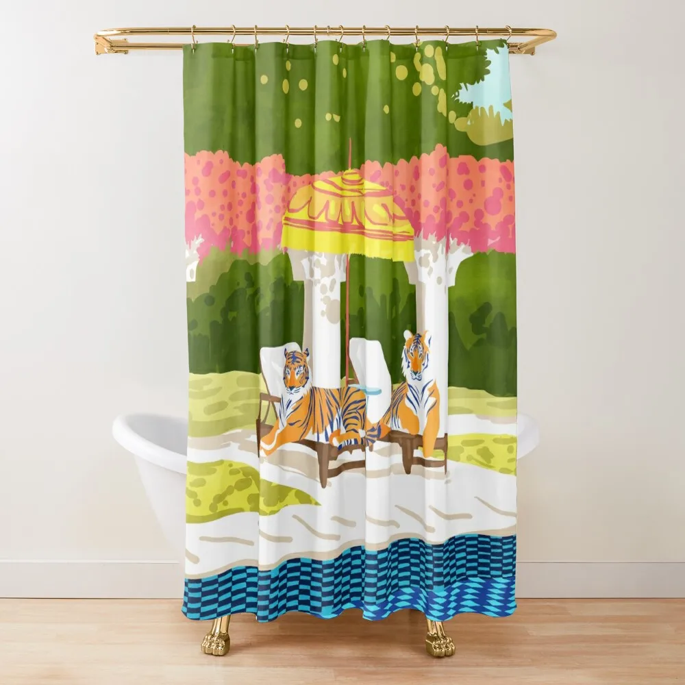 Tiger Vacay #illustration #wildlife #painting Shower Curtain Anime Shower Bathroom Accessorys Curtain
Tiger Vacay #illustration #wildlife #painting Shower Curtain Anime Shower Bathroom Accessorys Curtain