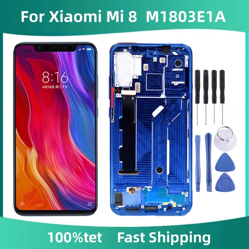 AMOLED/TFT 6,21 "для Xiaomi Mi 8, ЖК-дисплей с рамкой Mi 8, дигитайзер сенсорного экрана, стекло в сборе, сменный ЖК-экран
AMOLED/TFT 6,21 "для Xiaomi Mi 8, ЖК-дисплей с рамкой Mi 8, дигитайзер сенсорного экрана, стекло в сборе, сменный ЖК-экран
