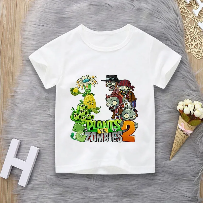 Plants Vs. Zombies Printed Casual T-Shirt for Boys & Girls Short Sleeve Top for Middle School Students Family Matching Outfits
Plants Vs. Zombies Printed Casual T-Shirt for Boys & Girls Short Sleeve Top for Middle School Students Family Matching Outfits