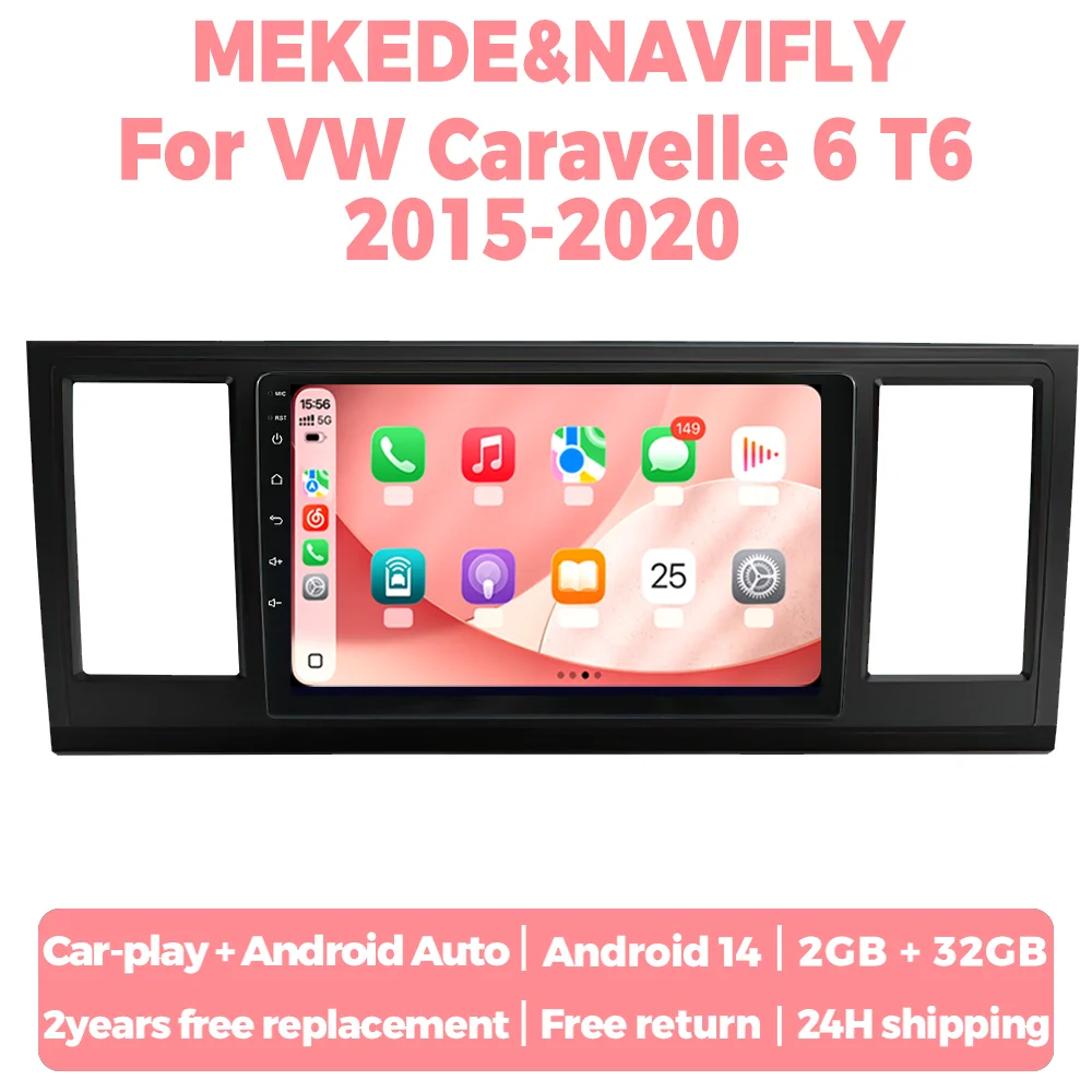 Автомагнитола Android 14 для VW Volkswagen Caravelle 6 T6 2015-2020 с беспроводным CarPlay, Android Auto, GPS и мультимедийным дисплеем
Автомагнитола Android 14 для VW Volkswagen Caravelle 6 T6 2015-2020 с беспроводным CarPlay, Android Auto, GPS и мультимедийным дисплеем