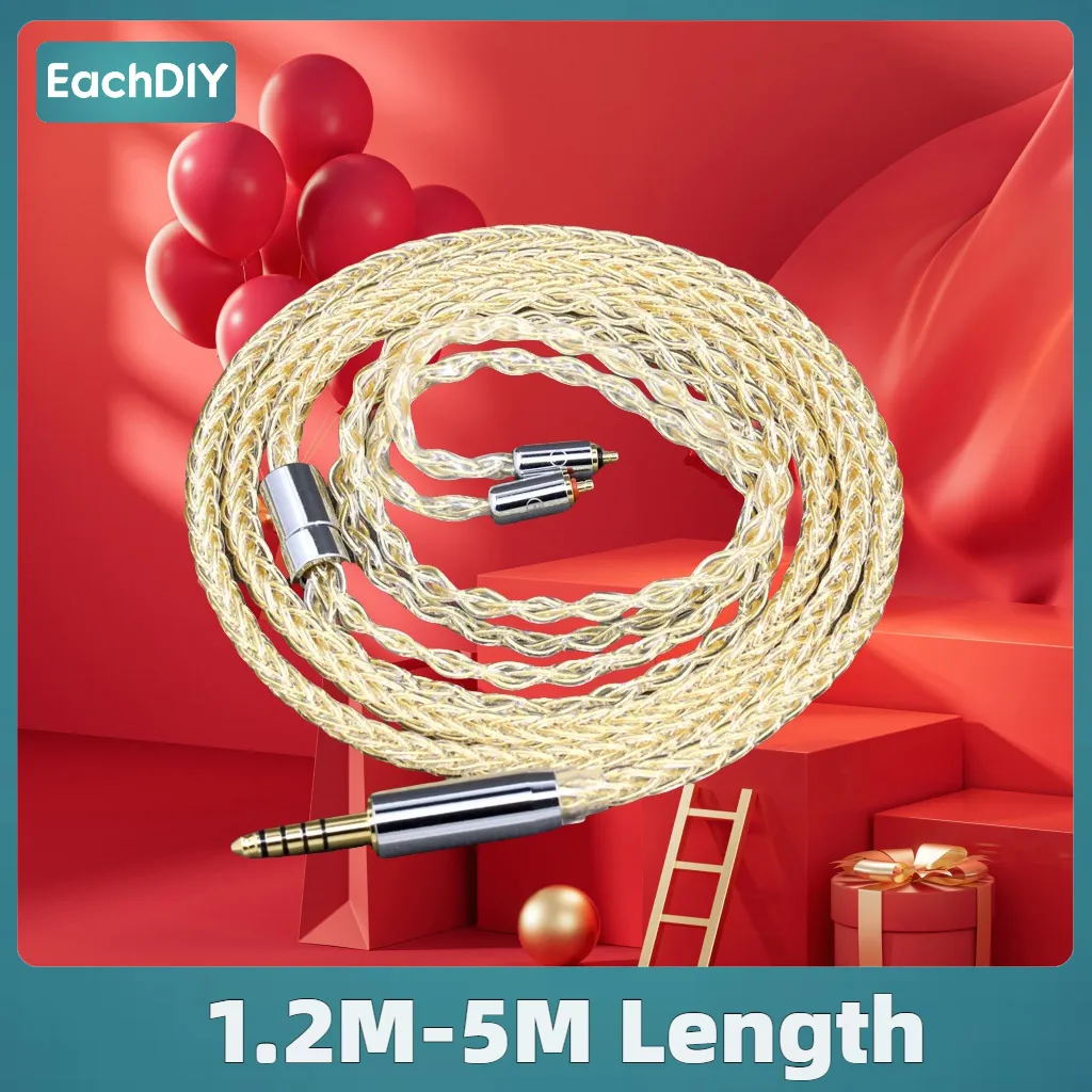 8 Core 99% 7n Pure Silver Earphone Cable For UE Live UE6Pro Lighting SUPERBAX IPX 24k Gold Plated 8425
8 Core 99% 7n Pure Silver Earphone Cable For UE Live UE6Pro Lighting SUPERBAX IPX 24k Gold Plated 8425