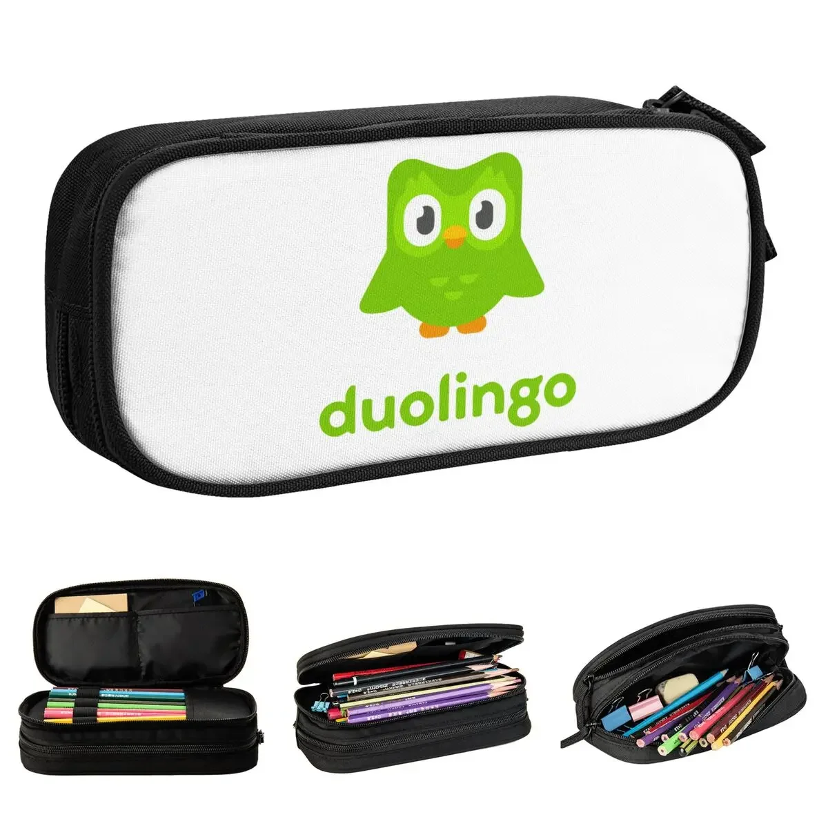 Duolingo Pencil Case Cartoon Owl Pen Bag Student Big Capacity School Supplies Gifts Pencil Pouch
Duolingo Pencil Case Cartoon Owl Pen Bag Student Big Capacity School Supplies Gifts Pencil Pouch