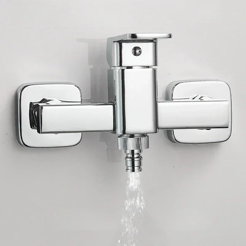Bathroom Faucet Wall Mounted Shower Faucet Hot and Cold Mixing Tap Washing Machine Tap Household Water Mixer Valve
Bathroom Faucet Wall Mounted Shower Faucet Hot and Cold Mixing Tap Washing Machine Tap Household Water Mixer Valve