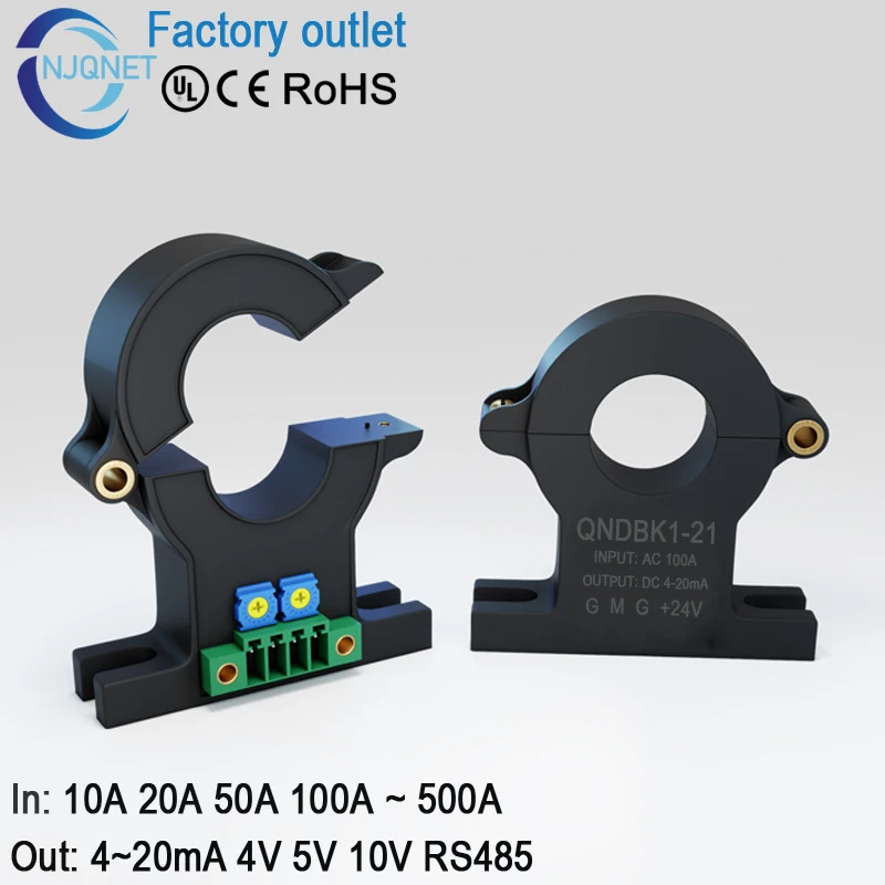Hall Current Sensor QNDBK1-21 AC DC 30A 50A 100A 200A 300A / 4-20mA Hall Effcet Current Transducer split ct current transformer
Hall Current Sensor QNDBK1-21 AC DC 30A 50A 100A 200A 300A / 4-20mA Hall Effcet Current Transducer split ct current transformer